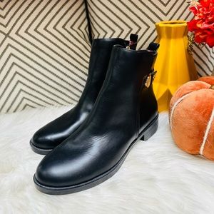 Tommy Hilfiger Black Ankle Boots